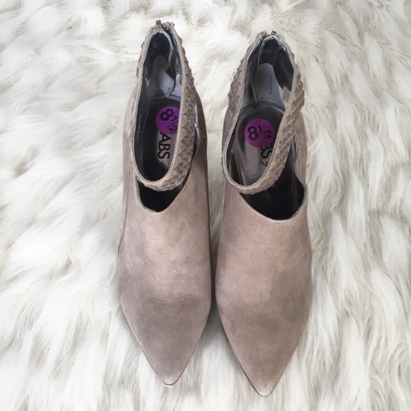 ABS | Faux suede ankle booties - Picture 3 of 8